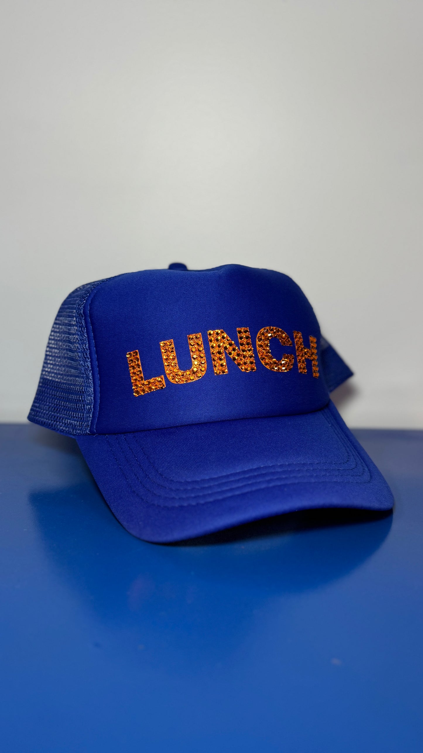 LUNCH Billie Eilish Cap – Custom Rhinestone Hat | By Han