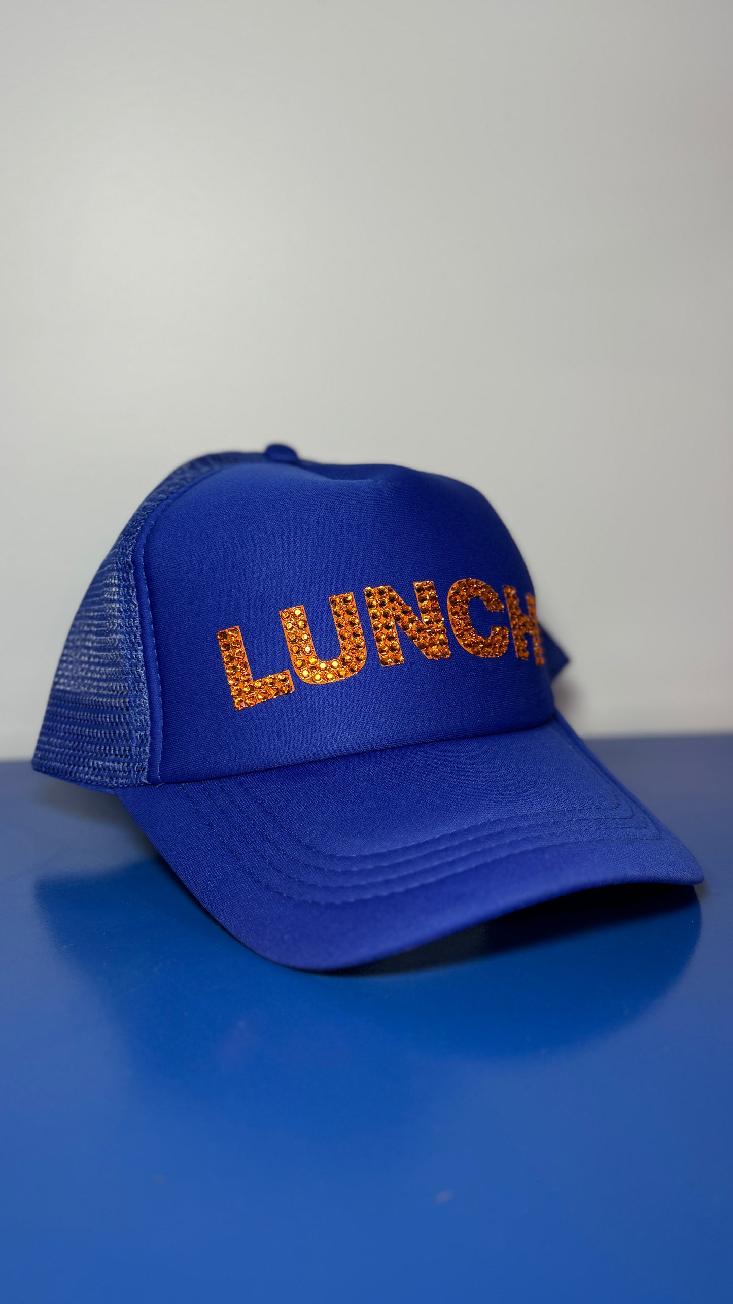 LUNCH Billie Eilish Cap – Custom Rhinestone Hat | By Han
