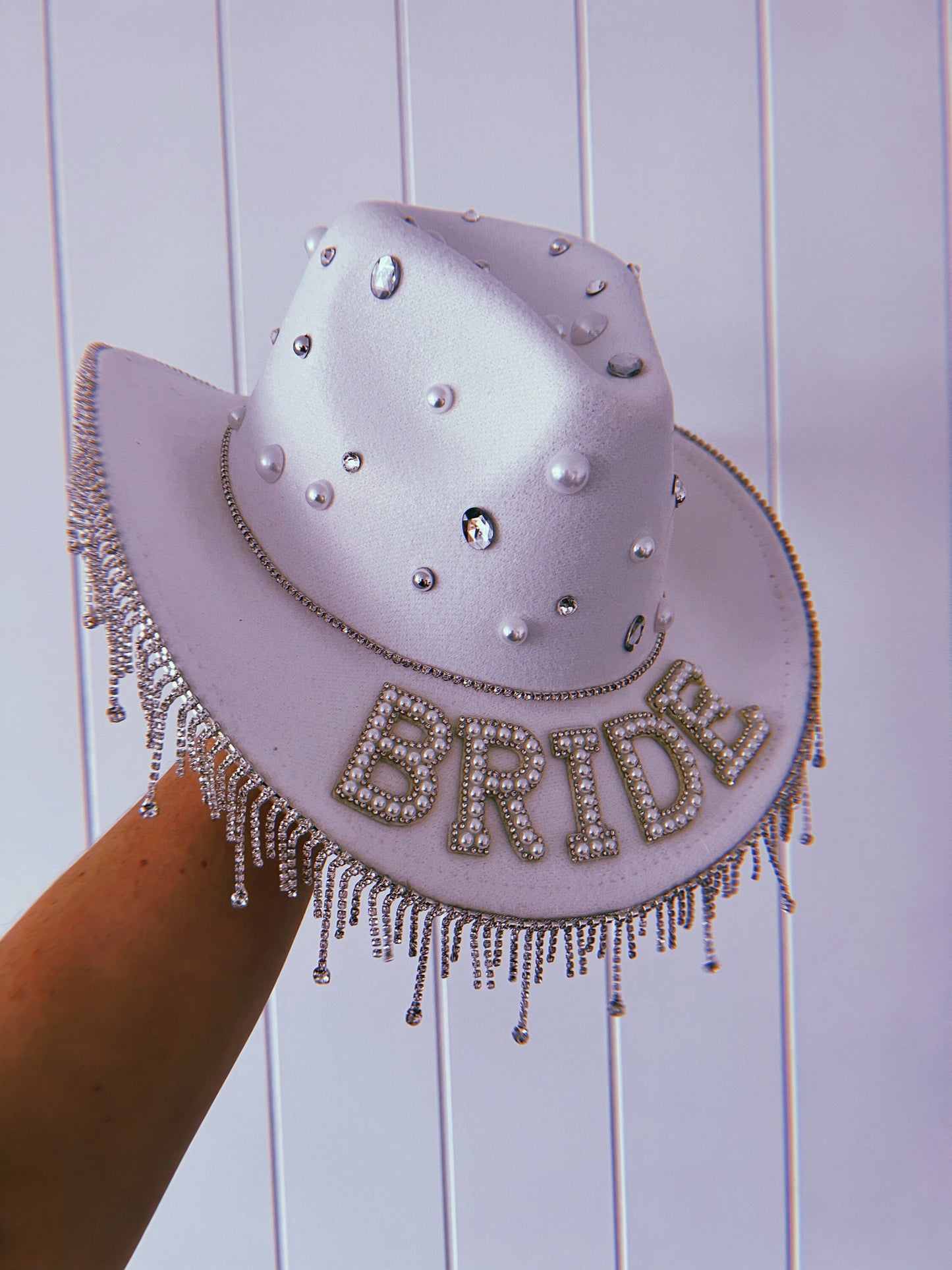 Western Bride Hat - Customizable Bridal Party Hat | By Han