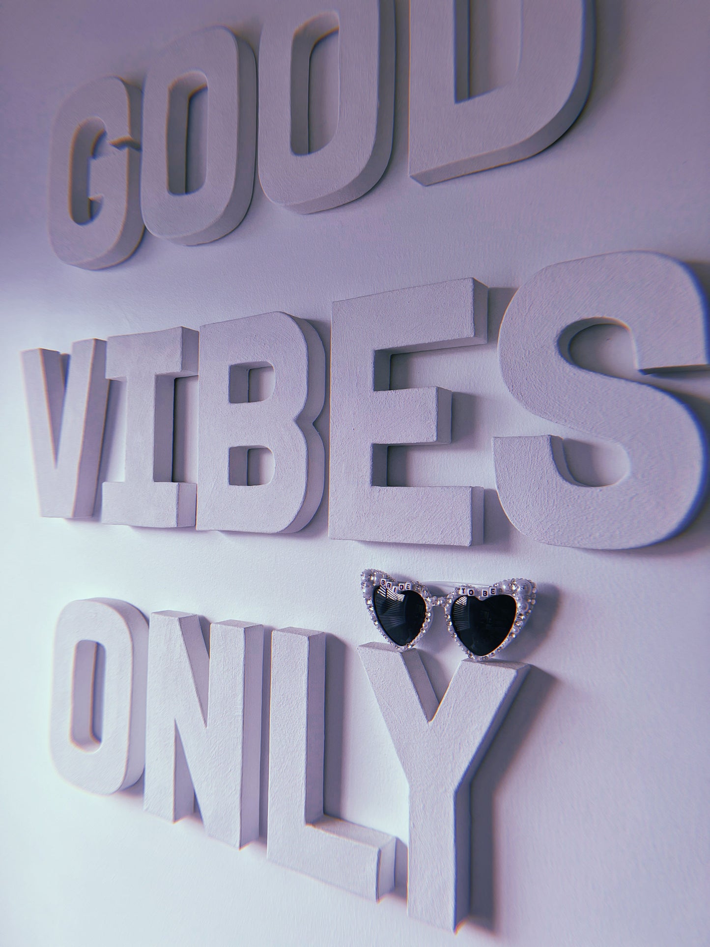 Heart-Shaped Rhinestone Sunglasses | By Han