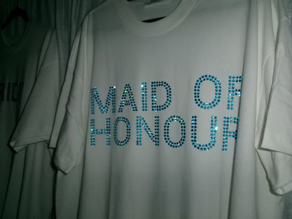 Bridal T-Shirt with Rhinestones - Custom Tee | By Han