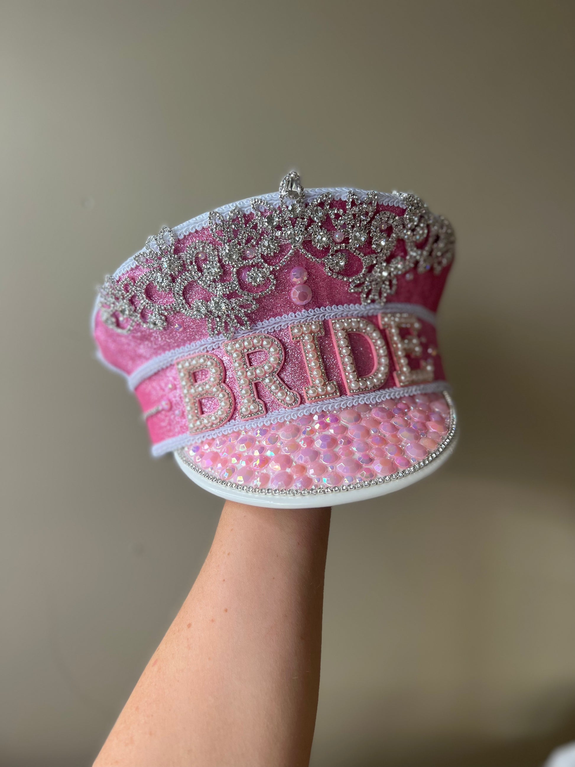 Pink Bride Captain's Hat – Bachelorette Party Hat | By Han