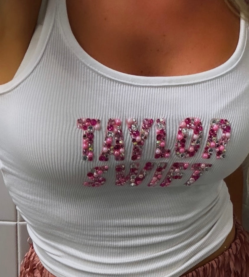 Baby T - Custom Rhinestone Writing - 6 WEEK MINIMUM