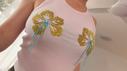 Hibiscus Ribbed Tank