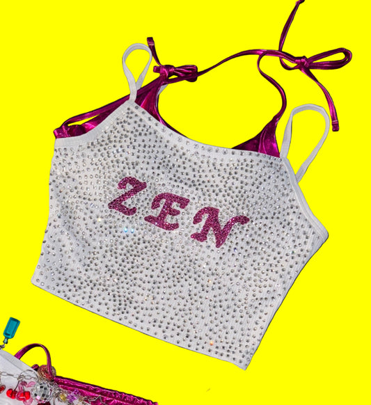 ZEN Rhinestone Crop (6 week minimum)