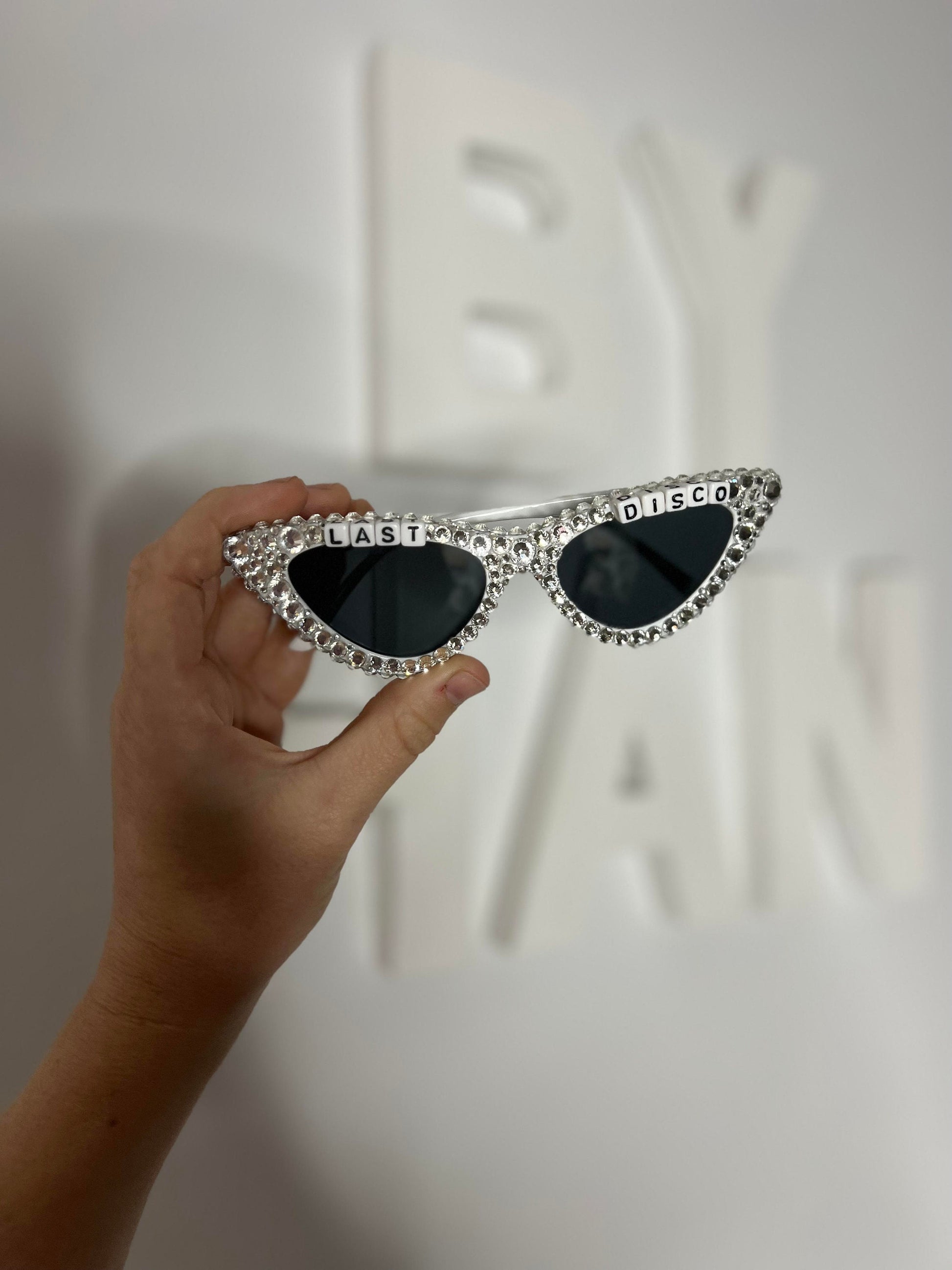 Rhinestone Cat-Eye Sunglasses - Custom Party Shades | By Han