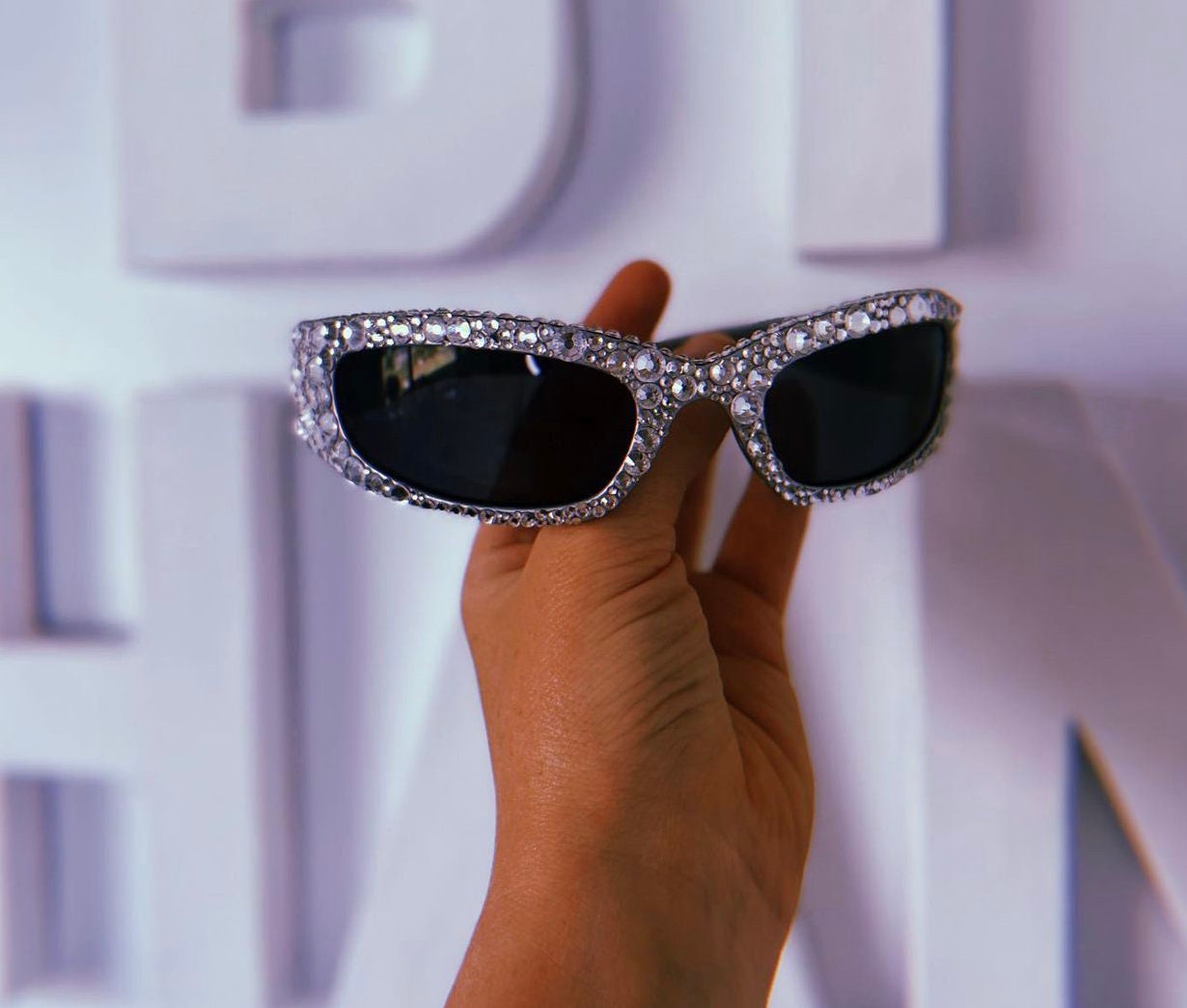 Rhinestone Speed Dealer Sunglasses | By Han