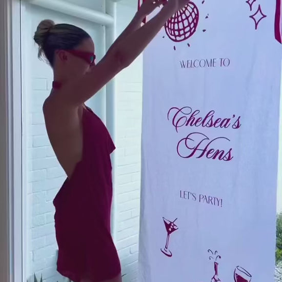 Fabric Sign Printing - White Calico Sign | By Han