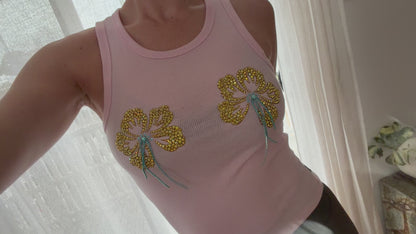 Hibiscus Ribbed Tank